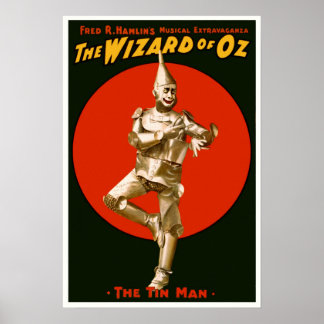 Poster du film vintage - Le Magicien de OZ Tin Man