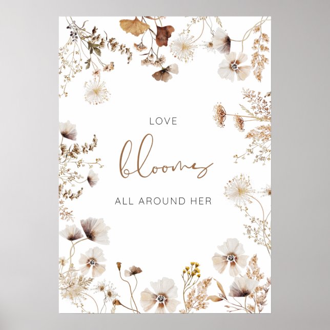 Poster du Fleur sauvage Boho Love Blooms (Devant)