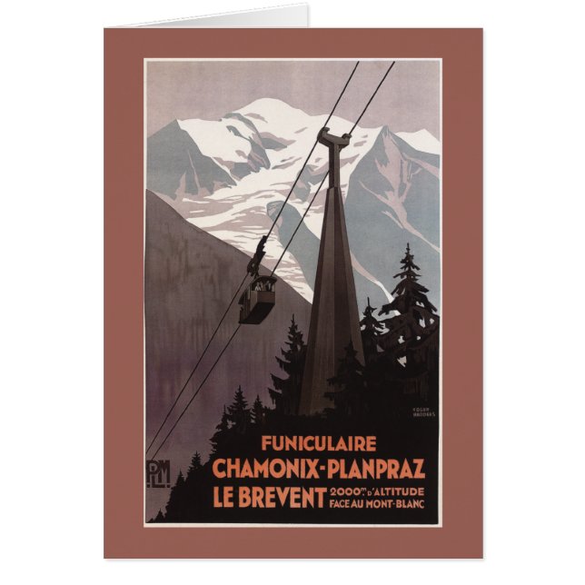 Poster du funiculaire Le Brevent (Devant)