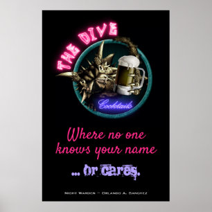 Poster du gardien de nuit - The Dive (Design #1)