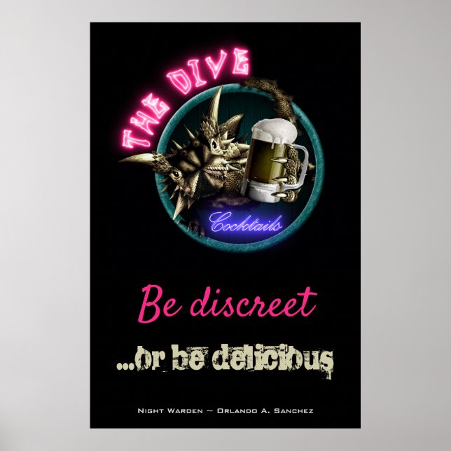 Poster du gardien de nuit - The Dive (Design #2) (Devant)