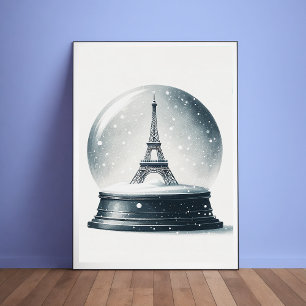 Poster du Globe des neiges Tour Eiffel