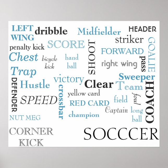 Poster du Glossaire du football (Devant)