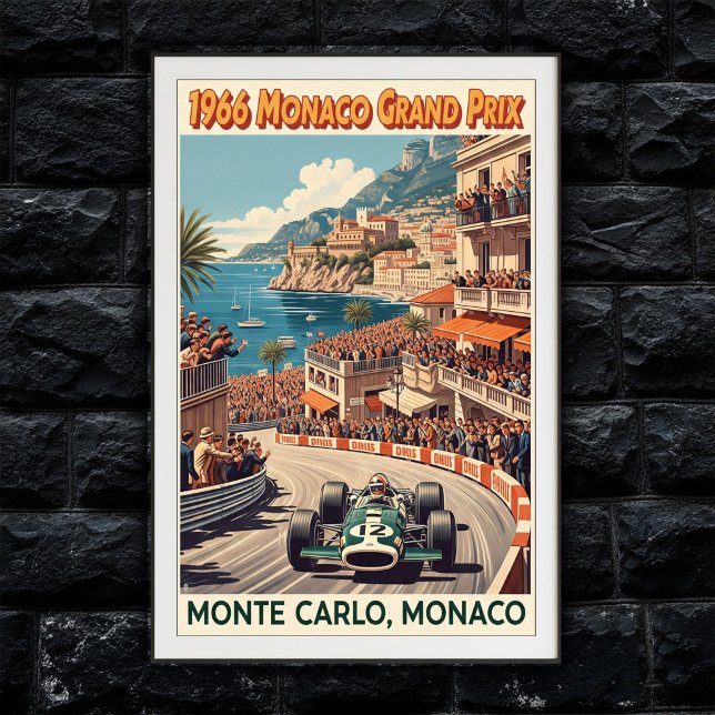Poster du Grand Prix de Monaco 1966 (Créateur téléchargé)