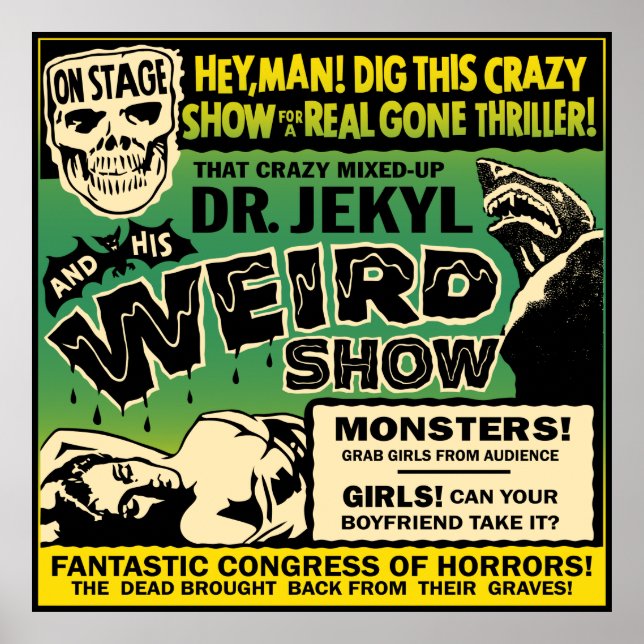 Poster du Grand Spook Show - Dr Jekyl (Devant)