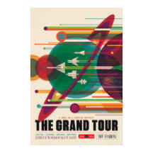 Poster du Grand Tour Vintage Space Travel