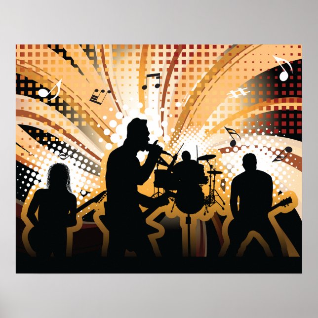 Poster du groupe Rock (Devant)