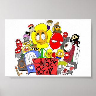 Poster du groupe Sinister & Evil