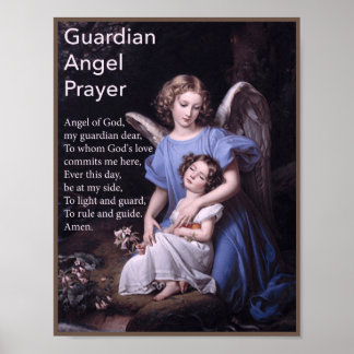 Poster du Guardian Angel Prière pour les filles