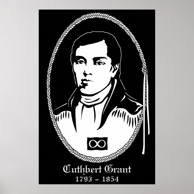 Poster du héros métis Cuthbert Grant Imprimés Affi (Devant)