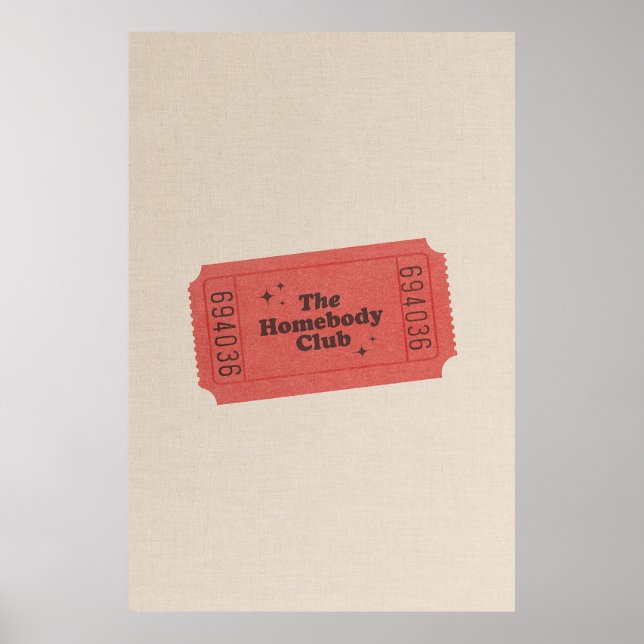 Poster du Homebody Club (Devant)