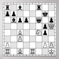 Poster du jeu d'échecs Huit