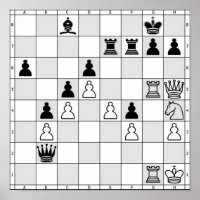 Poster du jeu d'échecs Sept