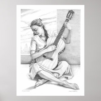 Poster du jeune guitariste