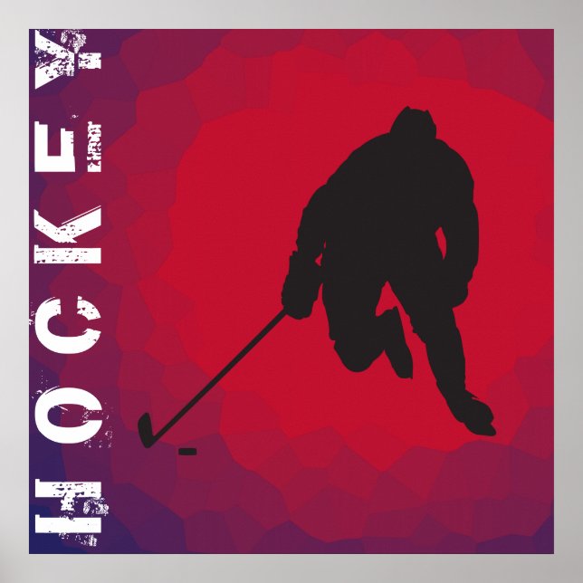 Poster du joueur de hockey (Devant)