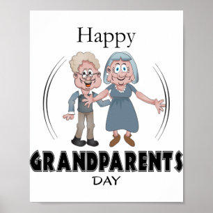 Poster du Jour des grands-parents heureux