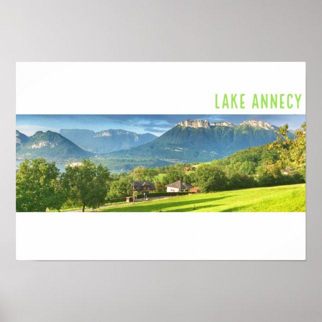 Poster du lac d'Annecy (Devant)