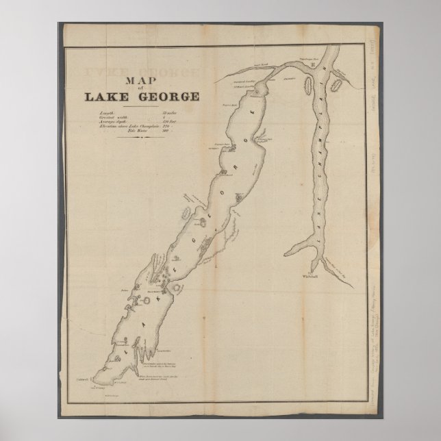 Poster du lac George (Devant)