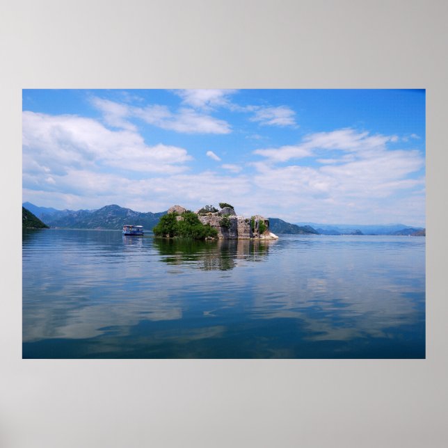 Poster du lac Skadar au Monténégro (Devant)