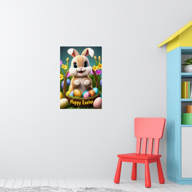 Poster du lapin de Pâques (1) (Pépinière 1)