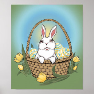 Poster du lapin de Pâques Festival Décor de fête d