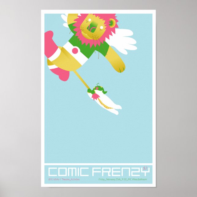 Poster du lion Frenzy (Devant)