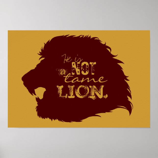 Poster du Lion pas un tatouage (Devant)