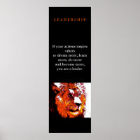 Poster du Lion Pop Art Motivational Leadership