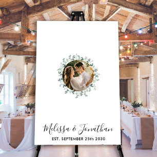 Poster du livre d'invité du Mariage photo Eucalypt