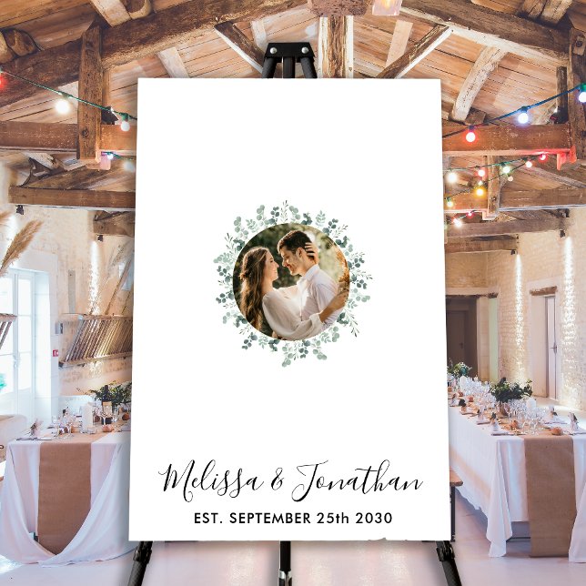 Poster du livre d'invité du Mariage photo Eucalypt (Créateur téléchargé)