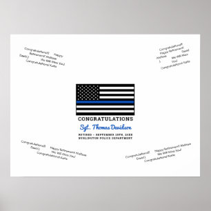 Poster du livre d'or de la Ligne Bleue Mince
