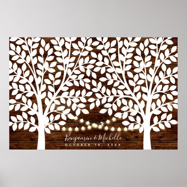 Poster du livre d'or Rustic Lights - 250 signature (Devant)