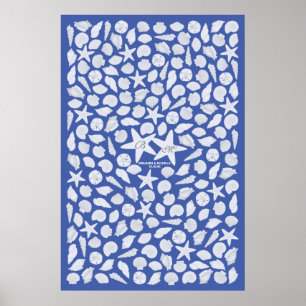 Poster du livre d'or Seashells - 200 espaces