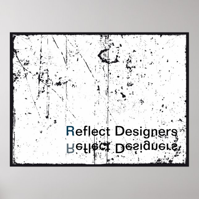 Poster du logo de l'entreprise - Reflect Designers (Devant)