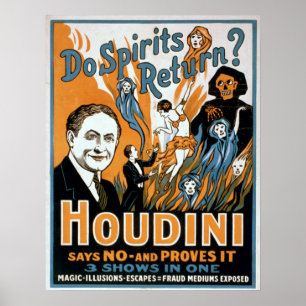 Poster du magicien Houdini