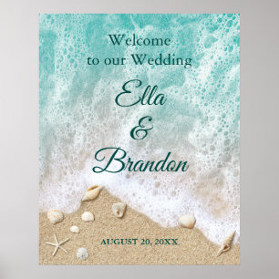 Poster du Mariage Beach Waves