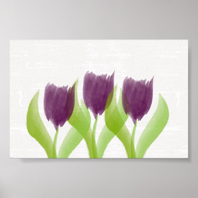 Poster du Mariage de la Nursery Tulips mignonne (Devant)