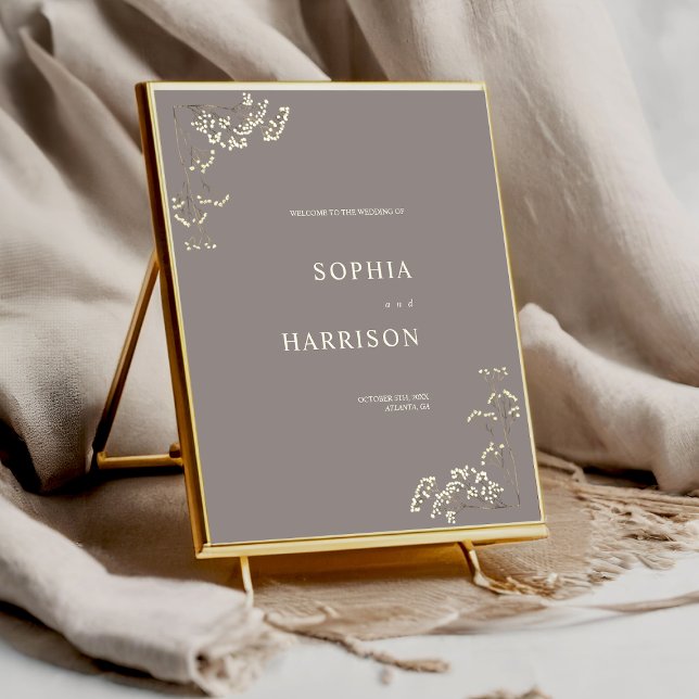 Poster du Mariage de la respiration de Gypsophila  (Créateur téléchargé)