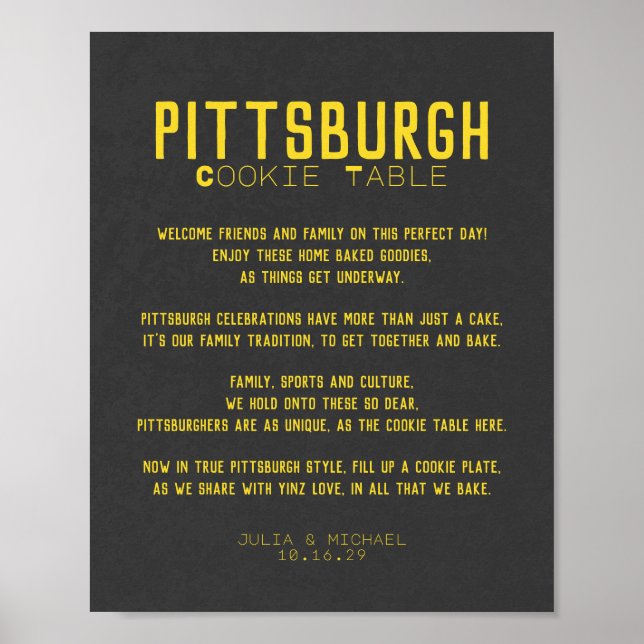 Poster du Mariage de la table de biscuits de Pitts (Devant)