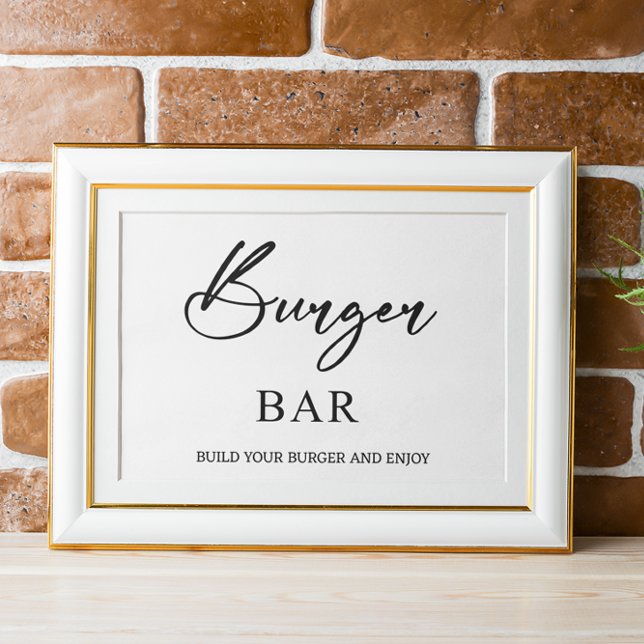 Poster du Mariage du Burger Bar (Créateur téléchargé)