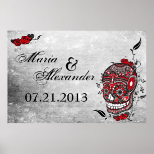 Poster du Mariage du crâne de sucre