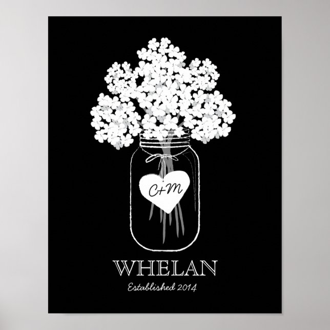 Poster du mariage établi par la famille Mason Jar (Devant)