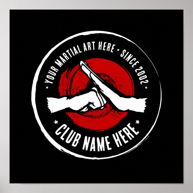 Poster du Martial Arts Club (Devant)