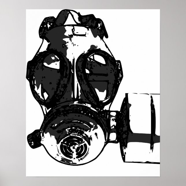 Poster du masque à gaz (Devant)