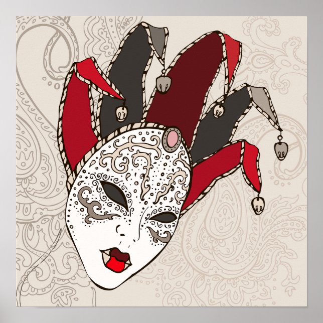 Poster du Masque Carnaval Mardi Gras (Devant)