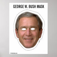 Poster du masque George W. Bush