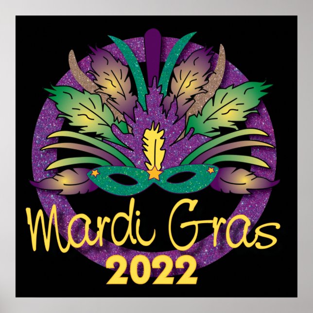 Poster du Masque Mardi Gras - 2022 (Devant)
