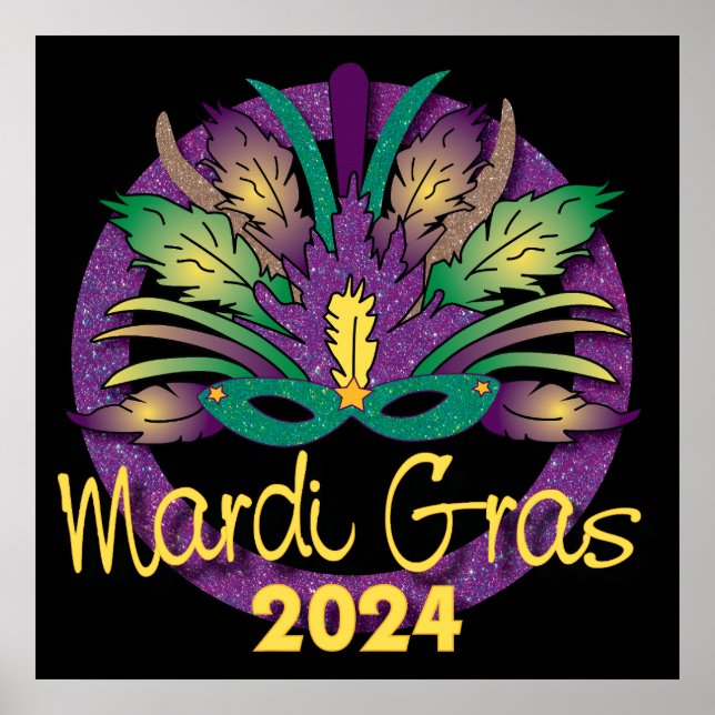 Poster du Masque Mardi Gras - 2024 (Devant)