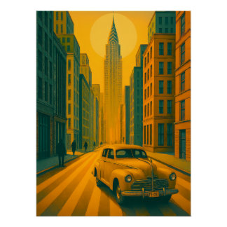 Poster du matin à New York