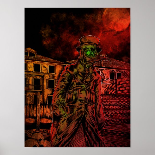 Poster du médecin de la peste (Devant)